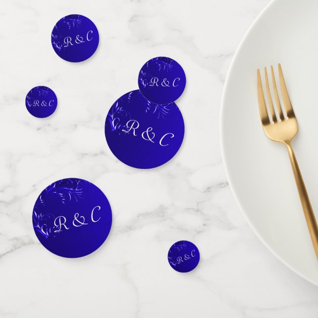 Confettis Élégant Mariage Royal Blue (Groupe)