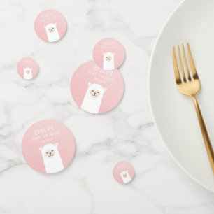 Confettis Élégante fille rose Baby shower mignonne Kawaii Ll