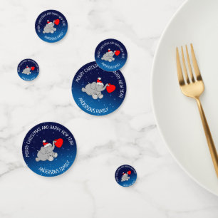 Confettis Eléphant de Noël