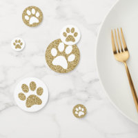 Empreintes de pattes d'or Chien Chat Titres animau