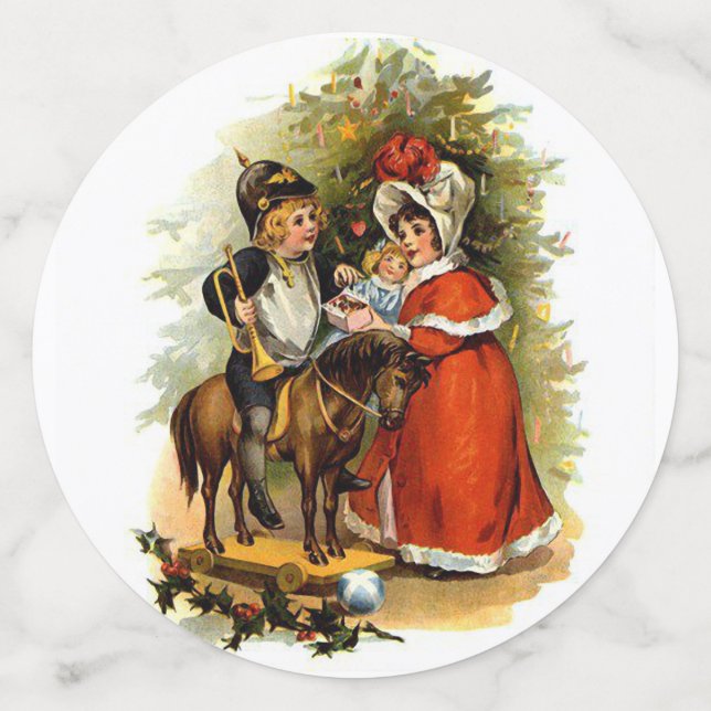 Confettis Enfants de Noël victoriens (Grand recto)