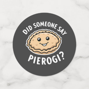 Confettis Est-Ce Que Quelqu'Un A Dit Pierogi Plat Polonais