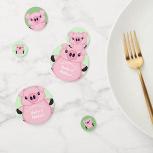 Confettis Ferme de Baby shower de porc