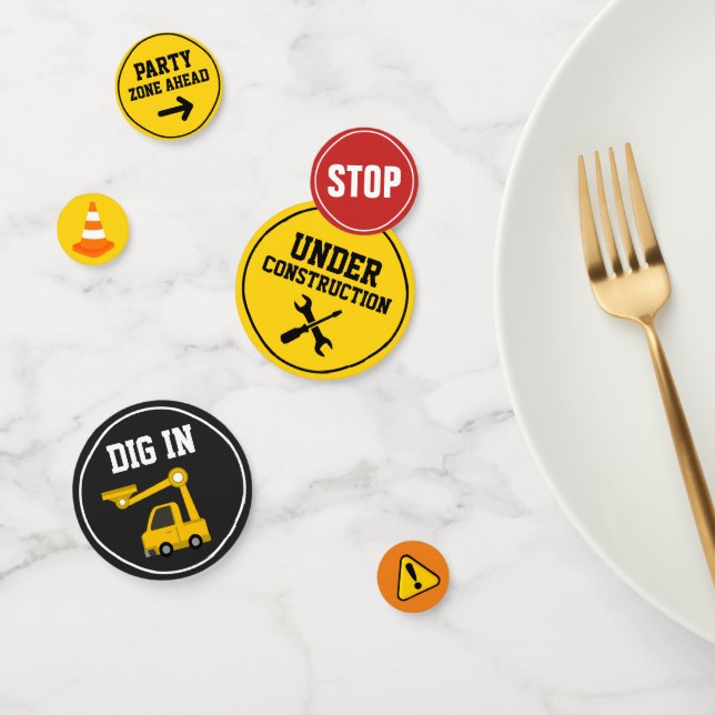 Confettis Fête d'anniversaire de la construction (Groupe)