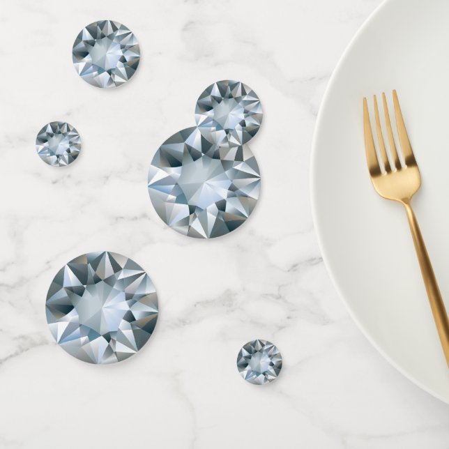 Confettis Fête d'anniversaire Denim & Diamonds Sparkle Diamo (Groupe)
