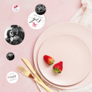 Confettis Fête de Mariage avec Photo Personnalisée