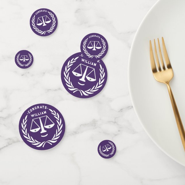 Confettis Fête des diplômes d'avocat (Groupe)