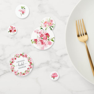 Confettis Fête des mariées rose