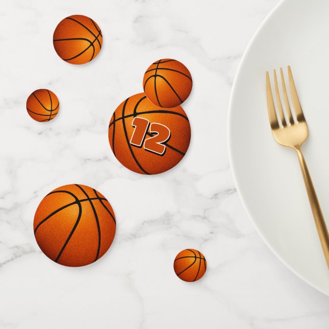 Confettis fête sportive de basket-ball (Groupe)