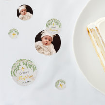 Feuillage de baptême Marbre Doré à Faux Feuille Ve
