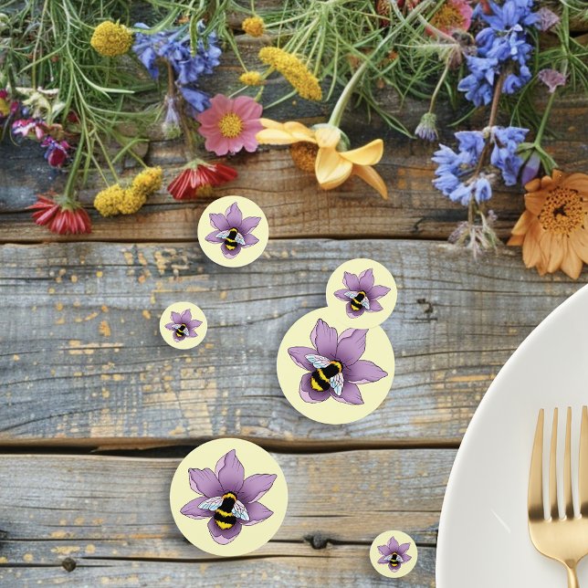 Confettis Fleurs de lavande de bourdon Jaune (Créateur téléchargé)