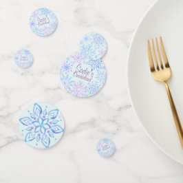 Confettis Flocon de neige Hiver Un Derland Premier Anniversa