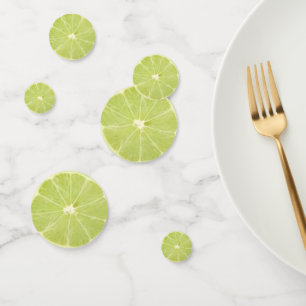 Confettis Fruit de citron vert tranche fraîche