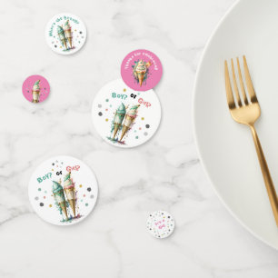 Confettis Glace Cream Genre Reveal Party C'est une fille