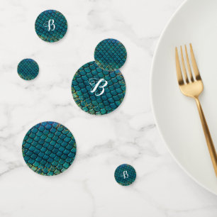 Confettis Glam Mermaid Balances de poisson Turquoise violet 