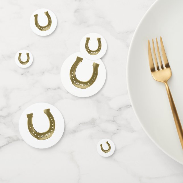 Confettis Golden horseshoe (Groupe)