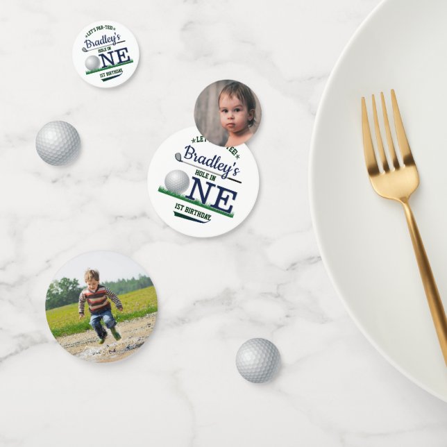 Confettis Golf PAR-TEE 1ère photo d'anniversaire (Groupe)