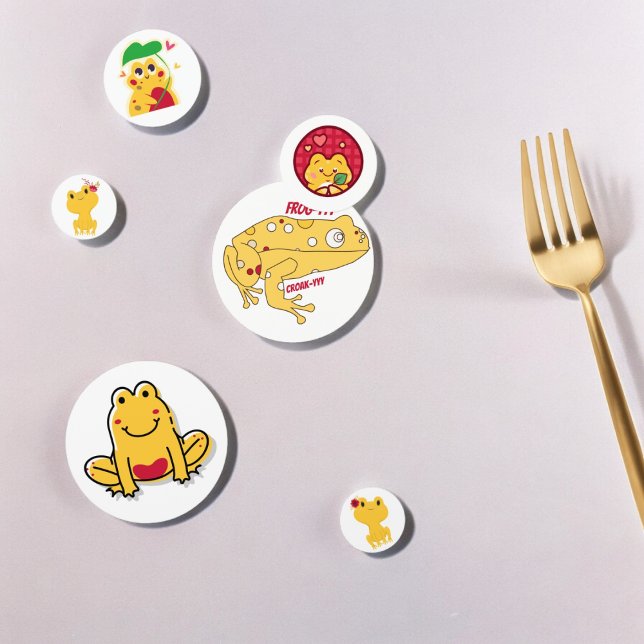 Confettis Grenouille Jaune (yellow frog party confetti,kids birthday party,baby shower,graduation,night party, throw funconfetti)