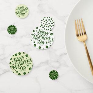 Confettis happy st Patrick's day coutume shamrock