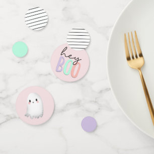 Confettis Hey Boo Pastel Halloween Table d'anniversaire