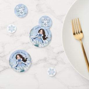 Confettis Hiver Fairytale Princess   Cheveux noirs