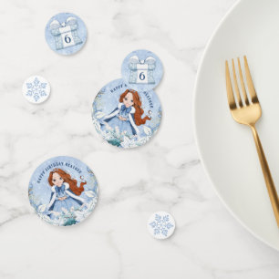 Confettis Hiver Fairytale Princess   Cheveux rouges