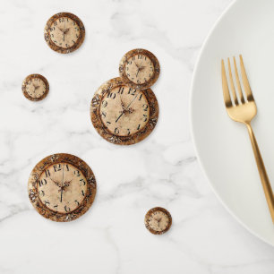 Confettis Horloge antique