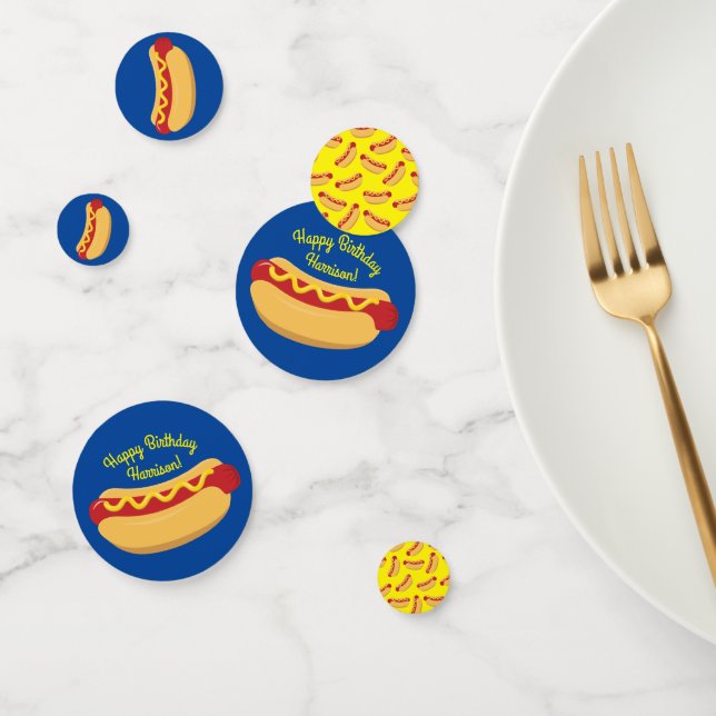 Confettis Hot Dog Anniversaire de enfant Party Cuire mignonn (Groupe)