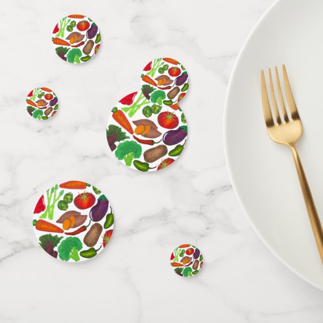 Confettis Jardin végétal Produire Légumes de marché écologiq (Groupe)
