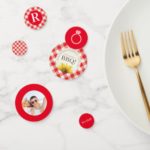 Confettis Je fais du barbecue En vichy Wedding shower