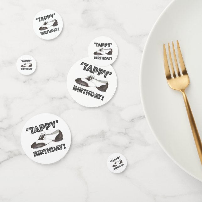 Confettis Joyeux anniversaire Anniversaire Tap Dance Tapdanc (Groupe)