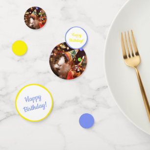 Confettis Joyeux anniversaire - Parti Animal Guinea Pig