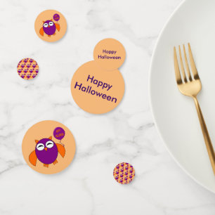 Confettis Joyeux Halloween Party Owl table personnalisée Con