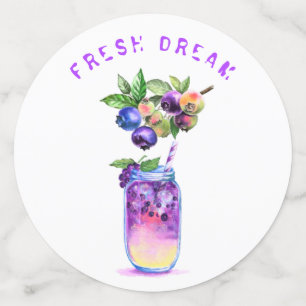 Confettis Jus de Myrtille Boisson Rafraîchissante Fruits Fêt