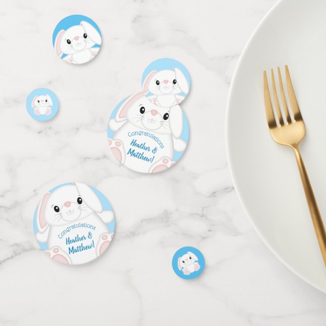 Confettis Lapin Lapin Baby shower Woodland (Groupe)