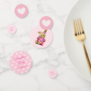 Confettis Lapin Rose Lapin Lapin Baby Girl Baby shower Confe