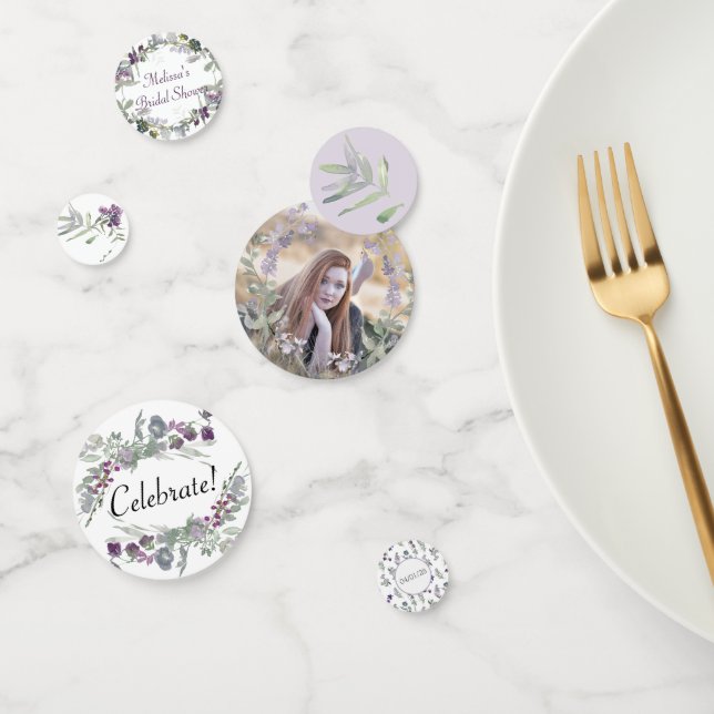 Confettis Lavande Fleur sauvage aquarelle (Groupe)