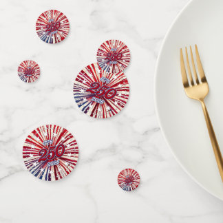 Confettis Les 250 ans d'Amérique 1776-2026 Feux d'artifice R