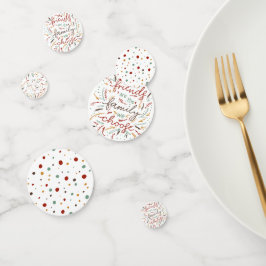 Confettis Les amis sont la famille que nous choisissons