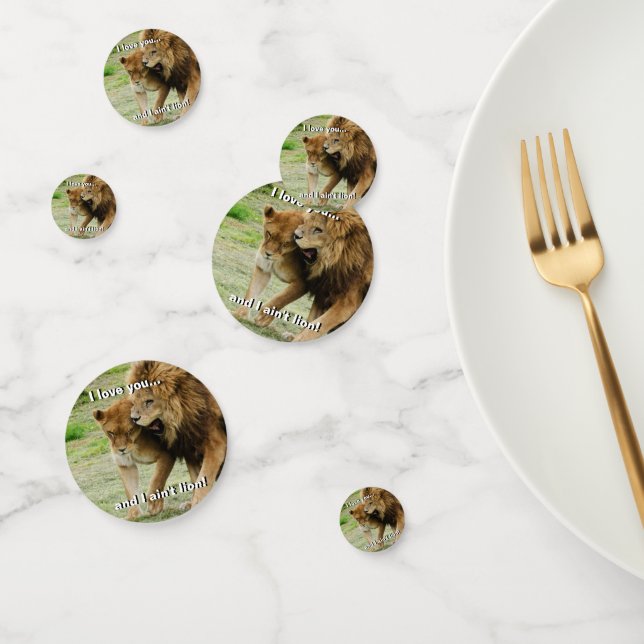 Confettis Lion et Lion (Groupe)