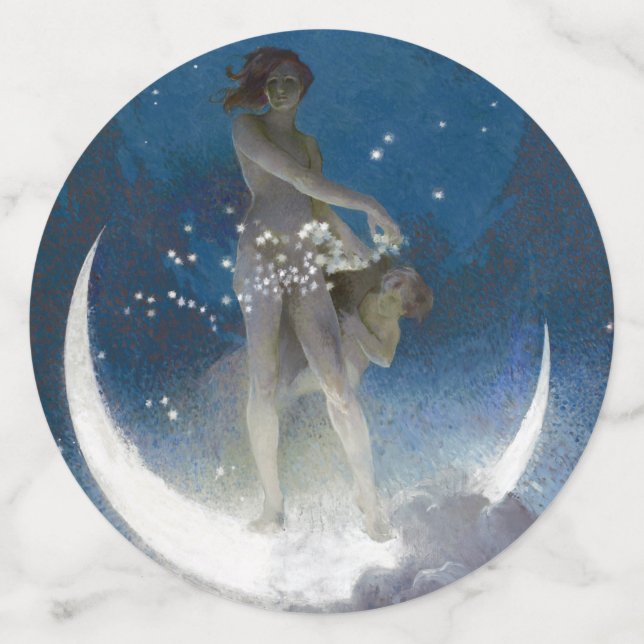 Confettis Luna Goddess at Night Scattering Stars (Grand verso)