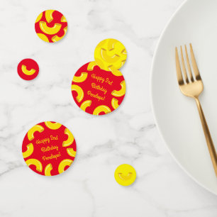 Confettis Mac et Fromage Enfant 1er Anniversaire Parti Macar