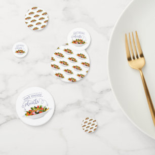 Confettis Mangez plus de plantes frais motivation salade let