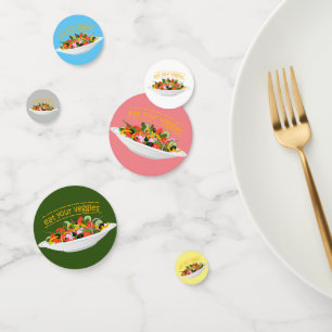 Confettis Mangez vos Légumes Citer salade fraîche mélange bo