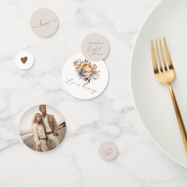 Confettis Mariage Bohème Café Shower  (Groupe)