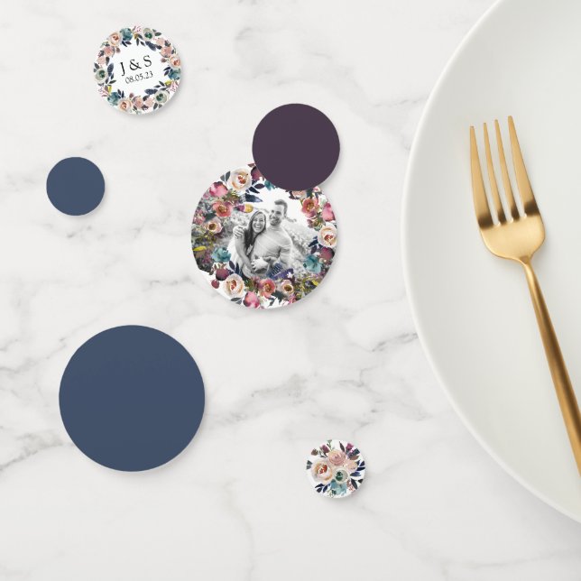 Confettis Mariage Floral Grace (Groupe)