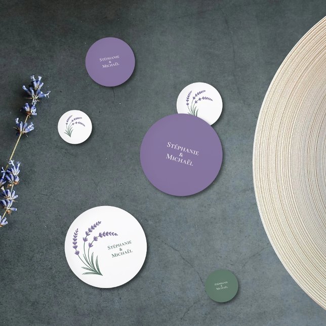 Confettis Mariage Lavande (Lavender Wedding Confetti)