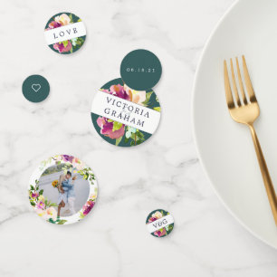 Confettis Mariage personnalisé en fleur vive