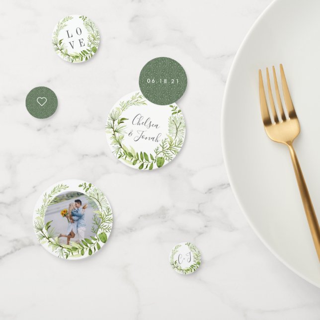 Confettis Mariage personnalisé Wild Meadow (Groupe)