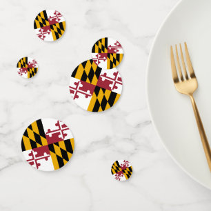 Confettis Maryland Confetti, fête, drapeau du Maryland